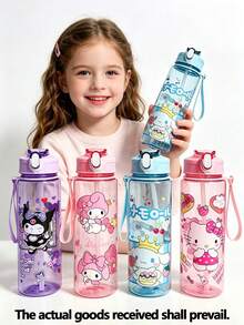 SANRIO 可愛圖案水杯設計，適合旅行、戶外、辦公室、健身、露營，送禮、生日禮物，可愛飲水杯，補水設備 - 彩色 - 查看 2