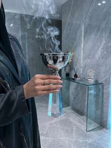 優雅北歐風水晶香爐 | 透明水晶玻璃 Bakhoor 香爐，適用於阿拉伯香料與烏木，極簡現代居家裝飾，適合放鬆與舒壓，優雅客廳裝飾，香座，禮物/贈品 - 經典方形底座款 - 查看 19