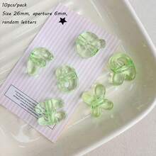 Acrylic Transparent Rainbow Large Hole Q-Version Letter Beads Straight Hole Beads Scattered Beads Handmade DIY Mobile Phone Chain Necklace Accessories - Multicolor - View 21