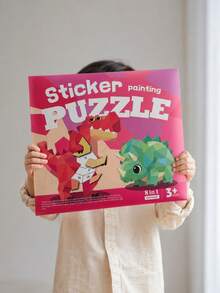 Children's 3D Sticker Puzzle, Sticker Puzzle Picture Book, Preschool Quiet Book, Montessori Kindergarten Learning Activity, Suitable For Children 3 Years And Older, Educational Matching Autism Sensory Travel Toy - Multicolor - View 11