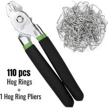 Hog Ring Pliers Kit - 110 Pack 3/4" Galvanized Rings & Pliers For Fencing & Automotive Upholstery - 375 Pcs, 1/2", 3/4", 3/8" - View 7