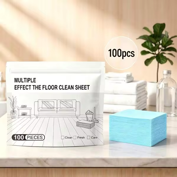 2026 New Multi-Effect Floor Cleaning Sheets 100Pcs Bulk Pack, Fast Dissolve Floor Cleaner Tablets For Tile Wood Marble, Long Lasting Fragrance Household Mopping Cleaning Supplies