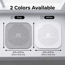 4pcs/2pcs Anti-Clogging Drain Filter, Kitchen Sink Anti-Clogging, Bathtub/Shower/Bathroom Drain Cover, Soft Rubber Fit Prevents Shifting, Bathroom Drain Anti-Clogging Filter Cover, Tight Fit, Durable Plastic Mesh, Kitchen And Bathroom Essential. - View 9