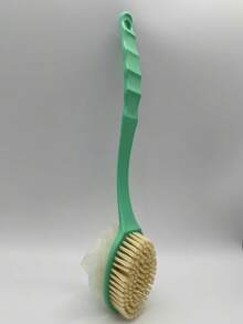 1pc Long Handle Bath Brush, Multi-Function Exfoliating Cleaning Bath Brush, Back To School And Dorm Essentials, Double-Sided Bath Brush, Multi-Purpose, Suitable For Cleaning, Exfoliating And Personal Hygiene - / - View 12