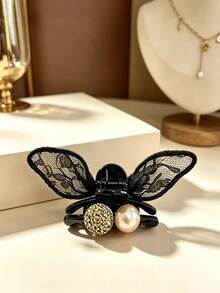 1pc Girls Elf Ear Fashion Forehead Hair Clip Butterfly Claw Clip Versatile For Daily Wear - Multicolor - View 6