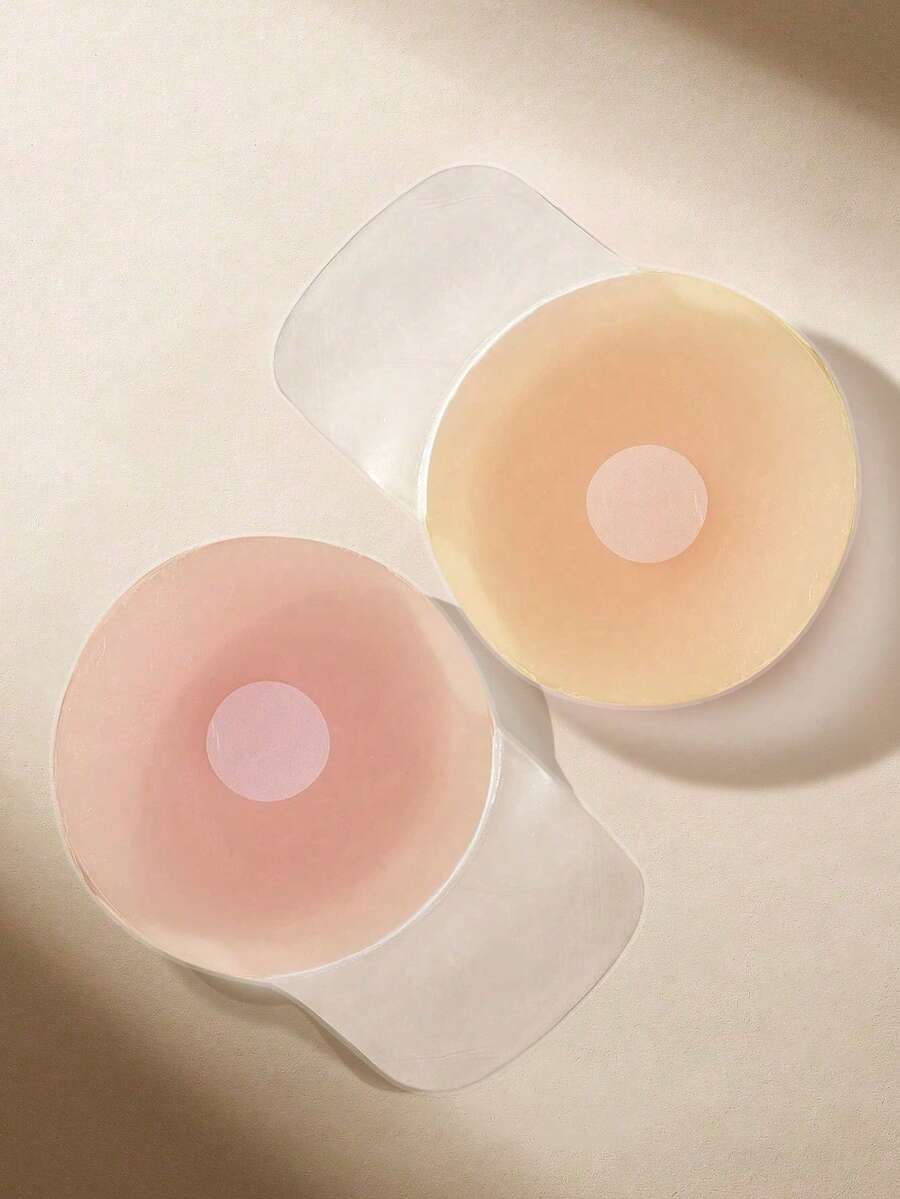 1件裝女款大尺碼矽膠胸墊,8cm 矽膠胸墊,專為全罩杯支撐與自然提拉設計 - 彩色 - 查看 1