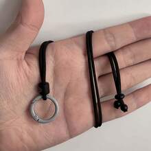 Unisex Adjustable Glasses Lanyard, Fashionable Black Frame With Metal Ring And Rope, Portable Fashion Accessory, Suitable For Travel, Sports And Outdoor Activities, Machine Washable Or Dry Cleanable, Hand Washable, Glasses Lanyard,Bedroom Room Decor,Back To School - View 9
