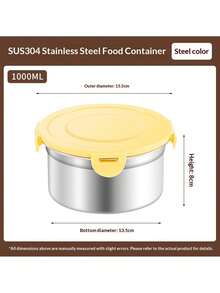 Stainless Steel Airtight Meal Prep Containers. Leak-Proof, Portable, Fridge & Freezer Friendly, Microwave Friendly. Stainless Steel Lunch Box For Long-Lasting Food Freshness, Kitchen Storage Solution - Multicolor - View 19