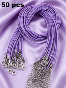 10/50/100pcs Multi-Color Multi-Layer Cord Necklace, Retro Punk Jewelry Necklace - Necklace Cord - View 54
