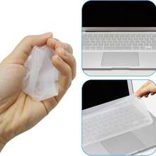 Ultra-Thin Transparent Dust-Proof Keyboard Cover, Soft Silicone Material, Easy To Remove And Clean, Multiple Sizes Compatible With MacBook And Universal Laptops - View 5