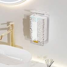 Transparent Tissue Box, Multifunctional No-Drill Bathroom Glacier Pattern Paper Towel Storage Box, Suitable For 19x10cm Tissue Packs - Multicolor - View 7