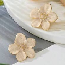Elegant Floral Design Earrings, Fashionable Women's Jewelry, Suitable For Daily Wear - Flowers - View 2
