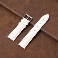 Lychee Grain PU Leather Replacement Wristwatch Band 18mm 20mm 22mm Soft Business Watch Strap Women Men Watchband - Mouldless - View 5