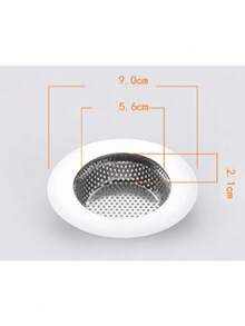 1pc Stainless Steel Sink Strainer, Kitchen Sink Drain Filter, Bathroom Floor Drain Cover - Silver - View 11