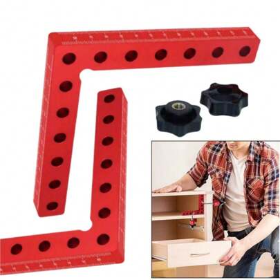 140mm Woodworking Positioning Square Corner Clamp, Aluminum Alloy Fixing Clamp, Woodworking 90 Degree Angle Clamp Tool, Woodworking Fixture, Woodworking Measuring Tool