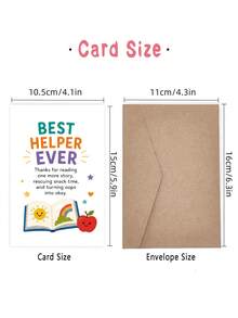 1pc Birthday Card For Baker, Chef, Friend – Funny Chef Whisk Cartoon Illustration, Birthday Humor, Thickened, With Envelope - A - View 4