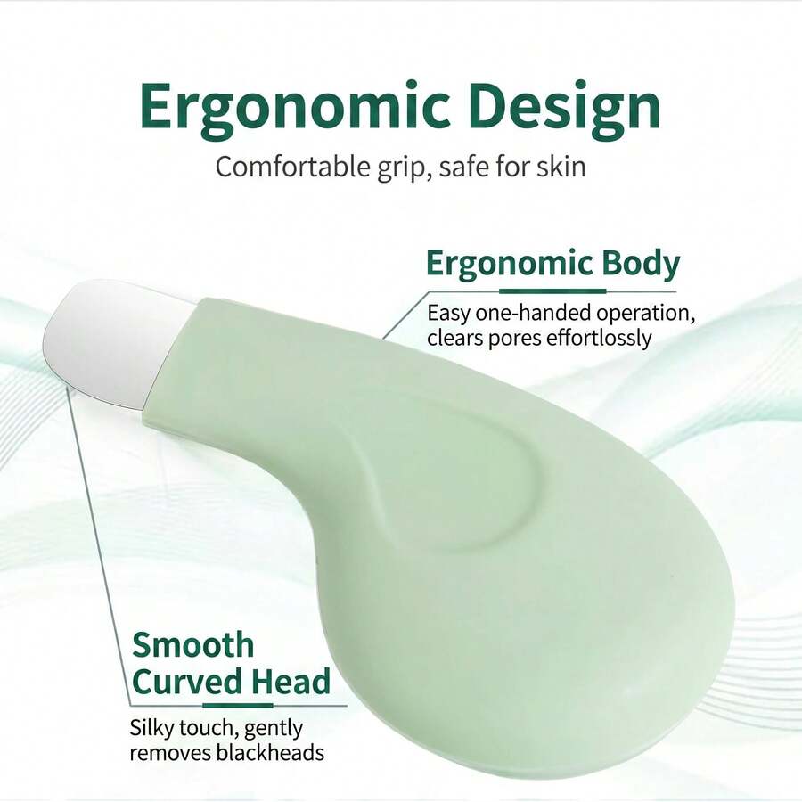 1/2Pcs Manual Blackhead & Acne Comedone Extractor Tool Kit, Dual-End Deep Pore Cleansing Skin Scraper, Non-Electric Portable Facial Beauty Skincare Tools With Comfort Light Anti-Slip Grip, Professional Pimple Whitehead Blemish Remover Spatula For Nos - A - View 1