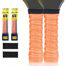 2pcs Pickleball Paddle Grip Tape - Non-Slip Replacement Grip, Suitable For Pickleball Paddles - Shock Absorbing & Moisture Wicking - Easy To Install And Long-Lasting Performance - Multicolor - View 1