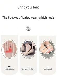 Anti-Slip Breathable Heel Grip Sweat Absorbent Cushion Pad For Men And Women Breathable Foot Care Insert For Travel Back To School Home Decor Summer Fall Exerise Workout Indoor Outdoor Birthday Gift Party Favor Essential Accessory - Multicolor - View 8