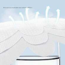 1/10/20 Pairs Reusable Absorbent Breast Pads, Washable Sweat-Absorbing Women's Breast Pads, Soft Comfortable Fabric Daily Bra Liners, Suitable For Breastfeeding, Stackable Breast Pad Set - Multicolor - View 9