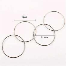 Juego de 4 piezas de jugueteágico para adolescentes, anillo de hierro, accesorios de magia, círculoágico clásico, juguete de magia de cerca para principiantes. - 4 piezas - Ver 1