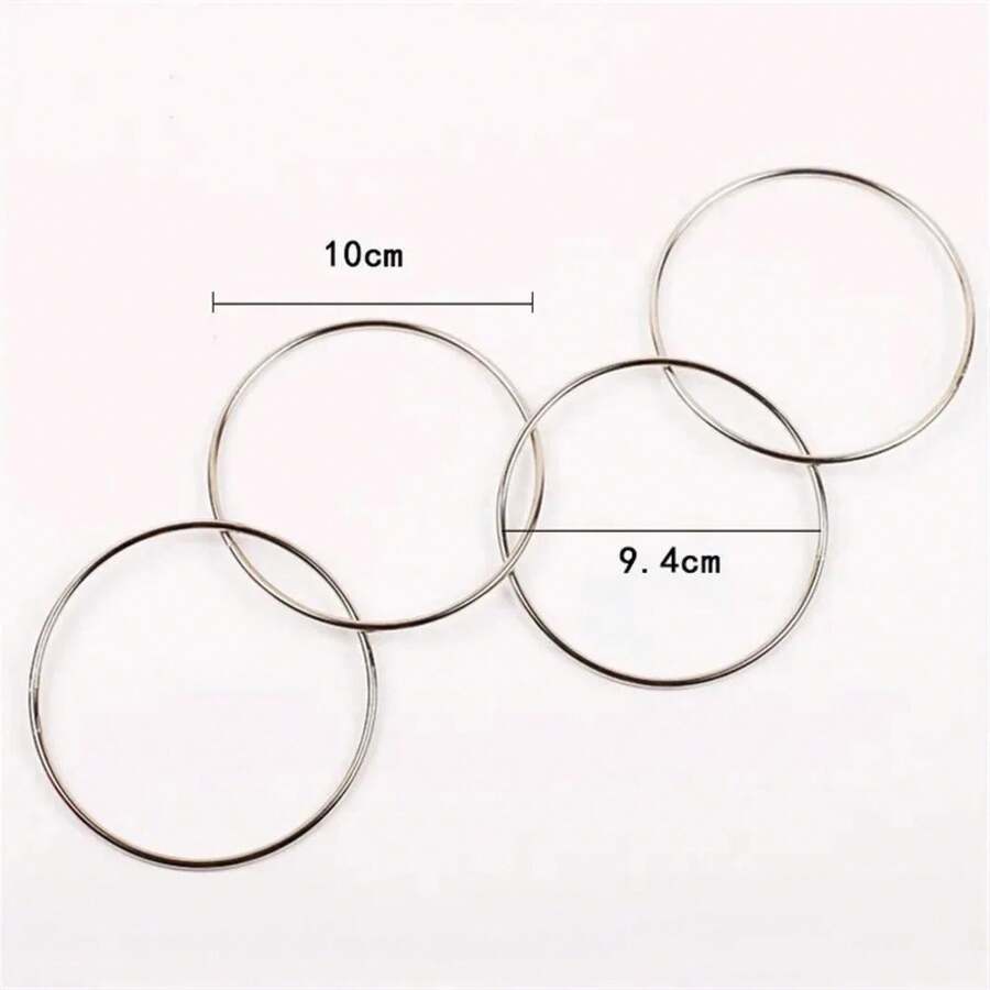 Juego de 4 piezas de jugueteágico para adolescentes, anillo de hierro, accesorios de magia, círculoágico clásico, juguete de magia de cerca para principiantes. - 4 piezas - Ver 1