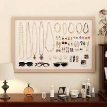 1pc Wall Decor Board, No Drilling Required, Multi-Purpose Wall Organizer, Home & Office Memo Board, Photo Display, Back To School - Rounded Corners - View 9