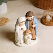 Cross-Border Holy Family Cartoon Nativity Manger Small Figurine Creative Indoor Christmas Gift Craft Decoration - 1PC - View 4