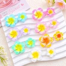 10/20/30/60件多色樹脂花飾品配件 隨機顏色 DIY 手作裝飾，可用於髮夾、耳環、手機殼，3D 樹脂花飾配件，美國日 7 月 4 日耳環、串珠手鍊、貝殼項鍊、琺瑯胸針，萬聖節 - 彩色 - 查看 1