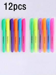 6pcs Cute Syringe Mechanical Colorful Ballpoint Pens, Needle Shaped, Office School Marker Writing Tools - Multicolor - View 5