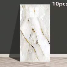 Azulejos de pared autoadhesivos 3D con efecto mármol fáciles de aplicar - Papel tapiz de espuma autoadhesivo e impermeable, adecuado para salpicadero de cocina, sala de estar, dormitorio, decoración de baño - Pegatinas de pared de vinilo fáciles de cortar y lavables - Adhesivo para azulejos - Pegatinas de pared - Ver 13