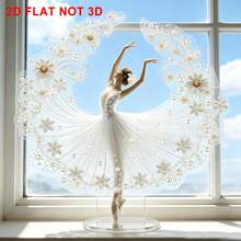 1pc Ballet Girl Acrylic Stand, Luxury Transparent Desktop Ornament, Living Room Study Desk Decor, Birthday Anniversary Gift For Girlfriend - A - View 4
