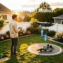 Avión de control remoto con luces, avión de control remoto, avión de combate de control remoto, 360°Volteretas, acrobacias, dron para hombre, avión de control remoto (blanco - plástico) - azul petirrojo - Ver 5