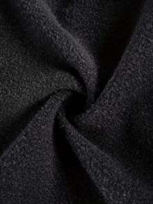 Women's Autumn/Winter Washed Zip-Up Casual Loose Long Sleeve Sweatshirt - Black - View 3