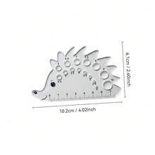 Hedgehog Shaped Knitting Needle Gauge, Transparent Acrylic Crochet Hook Size Measuring Tool, With Scale, Suitable For 2.0mm To 10.0mm Needle Range, Used For Knitting And Yarn Crafts, - A - View 6