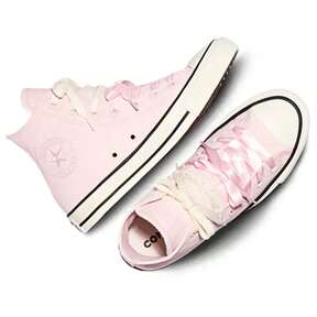 Converse Chuck Taylor All Star High Black/Decade Pink/Egret Women's Casual Sneakers A18909F | Everyday Versatile, Comfortable Fit