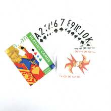 1 mazo de cartas de juego con patrón divertido de rey, juego de póker casual, accesorios interactivos para actividades de fiesta para reuniones de amigos y suministros para fiestas de cumpleaños - Ver 7