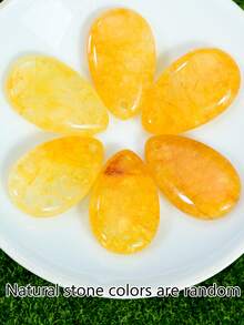 Yumfeel 2pcs Natural Yellow Quartz Teardrop Pendant, 16*26mm Crystal Pendant For Jewelry Making, Suitable For DIY Necklace And Earrings - Citrine - View 5