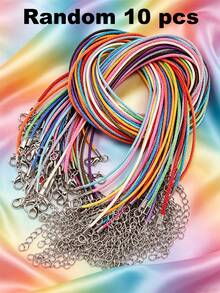 10/50/100pcs Multi-Color Multi-Layer Cord Necklace, Retro Punk Jewelry Necklace - Necklace Cord - View 13