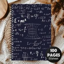 Cuaderno Espiral de Matemáticas Humorístico] 1 Cuaderno Espiral de Matemáticas Humorístico - Papel Desprendible, Chistes de Ciencia Divertidos y Diseños de Ecuaciones - Regalo Perfecto para Amantes de las Matemáticas, Maestros, Estudiantes, Médicos, Enfermeras, Colegas, Planificación Diaria, Diseño Único - Un libro (50 páginas, 100 páginas) - Ver 7