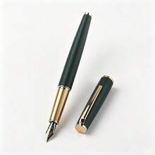 Jinhao 95 Metal Fountain Pen Classic Matte & Bright Barrel F Nib Smooth Writing Business Signature Pen Office Gift Stationery - 95 - View 7