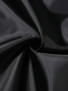 Men's Winter Solid Color Casual Minimalist Style Warm Padded Coat - Black - View 9