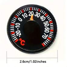 Mini Round 27mm Plastic Thermometer, Suitable For Home, Outdoor, Car, Household Temperature Measurement - 3PCS - View 4