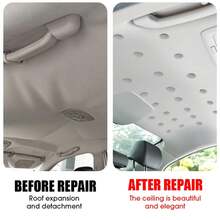 40pcs Car Roof Headliner Repair Clips Screw Buttons Fasteners, Fix Sagging Headliner, Interior Repair Nylon Fixing Nails, Car Roof Headliner Repair, Easy To Use, No Glue Required - Grey Flannel Plaid - A - View 11