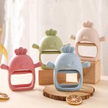 2PCS/Set Baby Chick Teether, Hand-Grip Teething Toy, Glove Teether Easy To Hold, Suitable For Infants 0+ - Multicolor - View 9