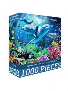 1 盒建筑景观图案 1000 块拼图，50 * 70 厘米/19.7 * 27.6 英寸，拼图工艺品，马赛克装饰墙艺术，适合初学者，大型艺术装饰，适用于家庭、客厅、办公室装饰、母亲节、新年、复活节礼物 - 彩色 - 查看 11
