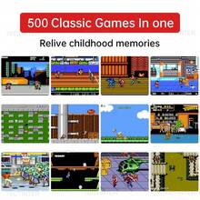 2.4-Inch Retro Handheld Game Console, Classic 8-Bit Console With 500 Built-In Games, Nostalgic Model, Gift For Kids. - Red With Gamepad - View 2