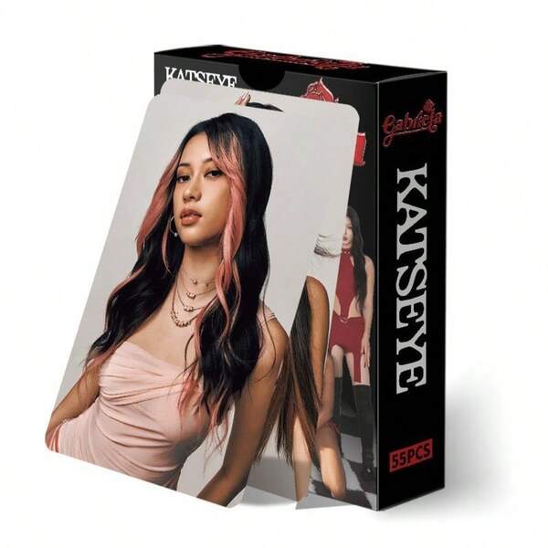KATSEYE 女團 55張 2026 The WildWorld Tour 收藏紀念卡，適合節日禮物、趣味可愛禮物、生日禮物、復活節禮物、萬聖節禮物、聖誕禮物、派對禮物，Katseye 應援棒、Straykid、小卡、K-Pop、Katseye 相卡