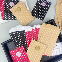 30pcs 3.1x5.9 Inch Party Holiday Packaging Bags, Gift Wrapping Paper Bags, Including Holiday Gift Paper Bags, Multi-Color Gift Wrapping Bags, Polka Dot Pattern Wrapping Paper Bags, High-End Decorative Wrapping Paper Bags, Accessory Small Gift Paper Bags, Party Gift Wrapping Bags And Creative DIY Craft Decorative Gift Paper Bags, Suitable For Holidays, Weddings, Birthday Gift Bags And Gift Wrapping Paper Bags - Gift Bags - View 4