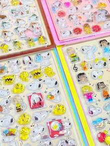 3D Embossed Gem Nail Stickers Raised Waterproof Nail Art Decor|3D - Multicolor - View 3